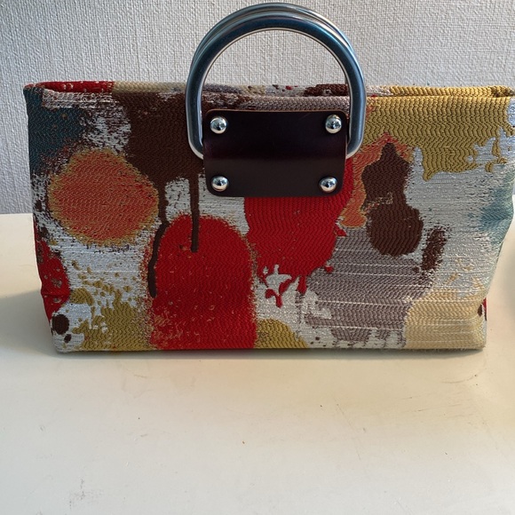 Add Libb D ring handbag - hand made - unique - like new - Picture 6 of 7